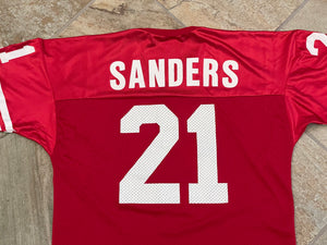 Vintage San Francisco 49ers Deion Sanders Champion Football Jersey, Size 48, XL