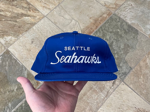 Vintage Seattle Seahawks Sports Specialties Script Snapback Football Hat
