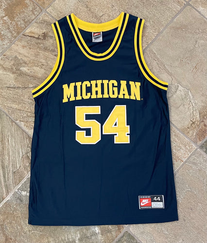 Vintage Michigan Wolverines Tractor Traylor Nike College Basketball Jersey, Size 44, Large