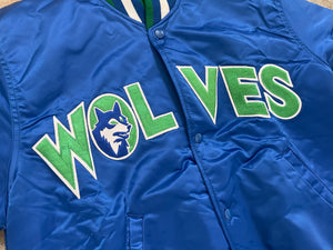 Vintage Minnesota Timberwolves Starter Satin Basketball Jacket, Size Medium