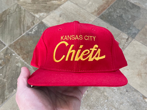 Vintage Kansas City Chiefs Sports Specialties Script Snapback Football Hat