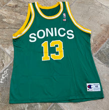 Load image into Gallery viewer, Vintage Seattle SuperSonics Kendall Gill Champion Basketball Jersey, Size 48, XL