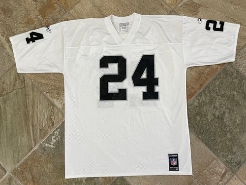 Vintage Oakland Raiders Charles Woodson Reebok Football Jersey, Size XL