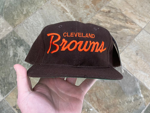 Vintage Cleveland Browns Sports Specialties Script Snapback Football Hat