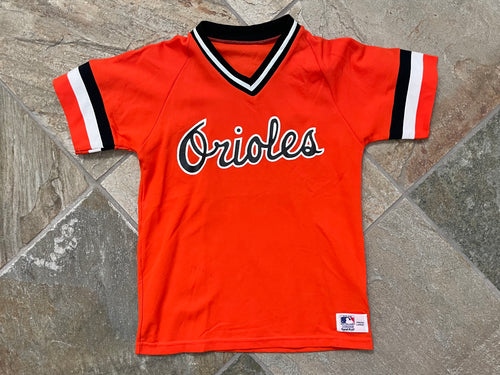 Vintage Baltimore Orioles Sand Knit Baseball Jersey, Size Youth Large, 8-10