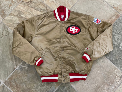 Vintage San Francisco 49ers Starter Satin Football Jacket, Size Large