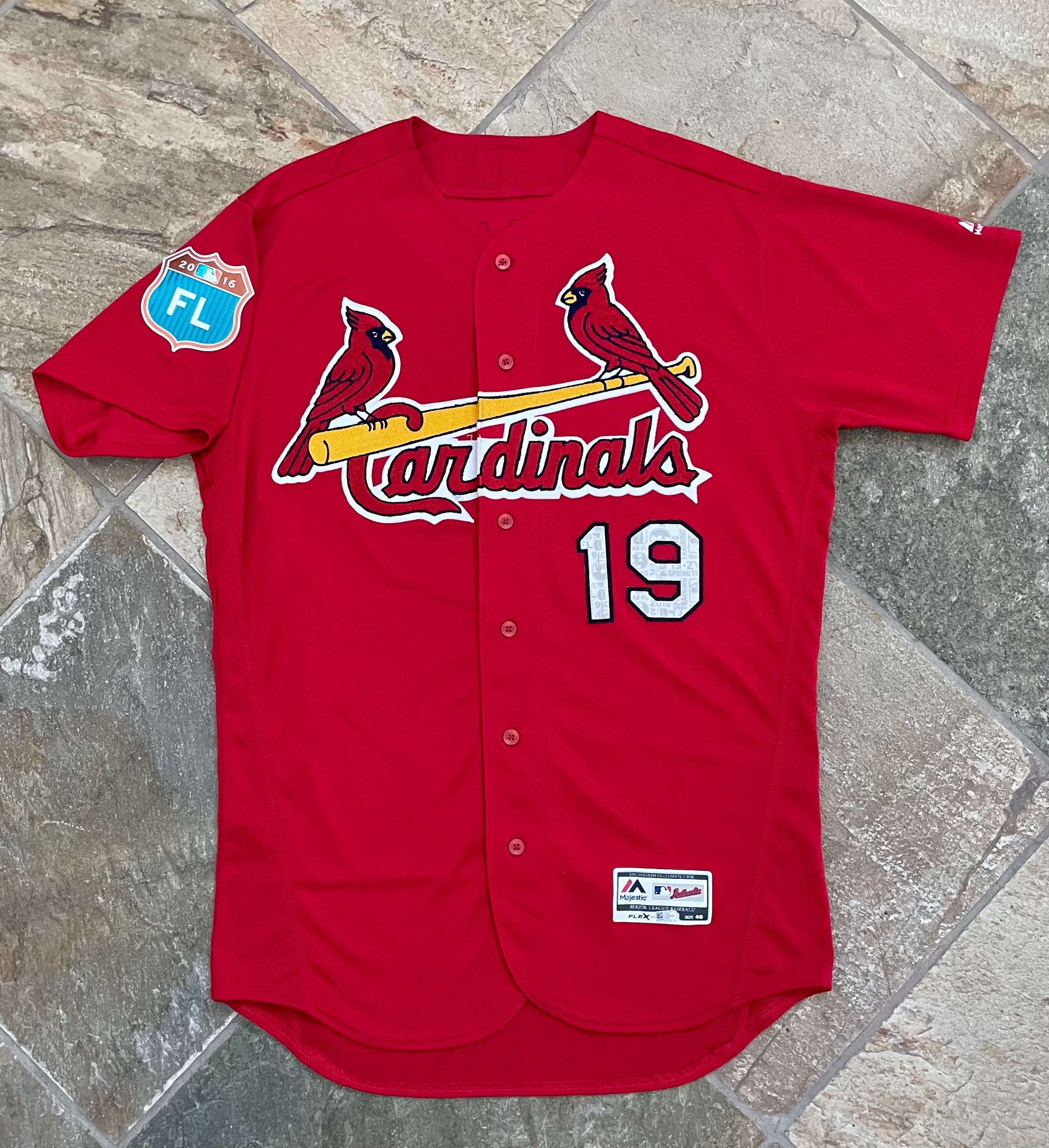 cardinals game used jersey