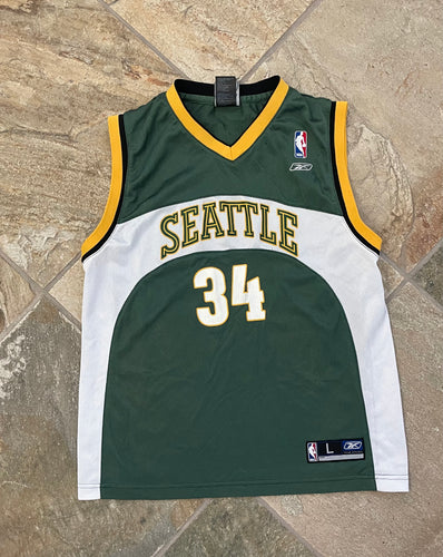 Vintage Seattle Supersonics Ray Allen Adidas Basketball Jersey, Size Youth Large, 14-16