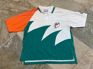 Vintage Miami Dolphins Logo Athletic Sharktooth Football TShirt, Size Large