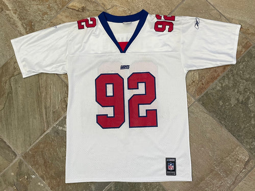 Vintage New York Giants Michael Strahan Reebok Football Jersey, Size Large