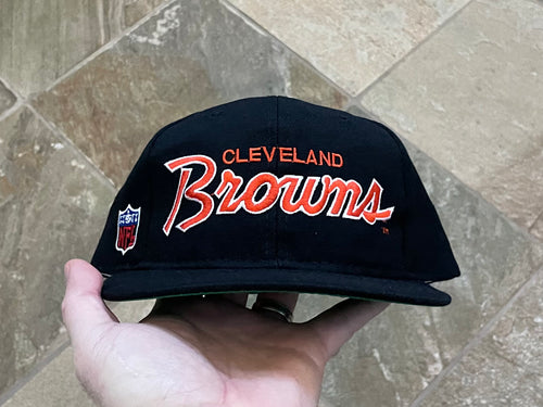 Vintage Cleveland Browns Sports Specialties Script Snapback Football Hat