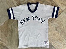 Load image into Gallery viewer, Vintage New York Yankees Sand Knit Baseball Jersey, Size Youth Medium