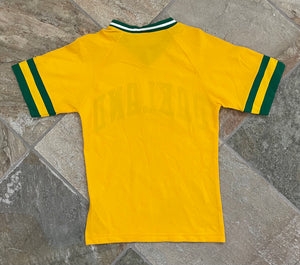 Vintage Oakland Athletics Sand Knit Baseball Jersey, Size Small
