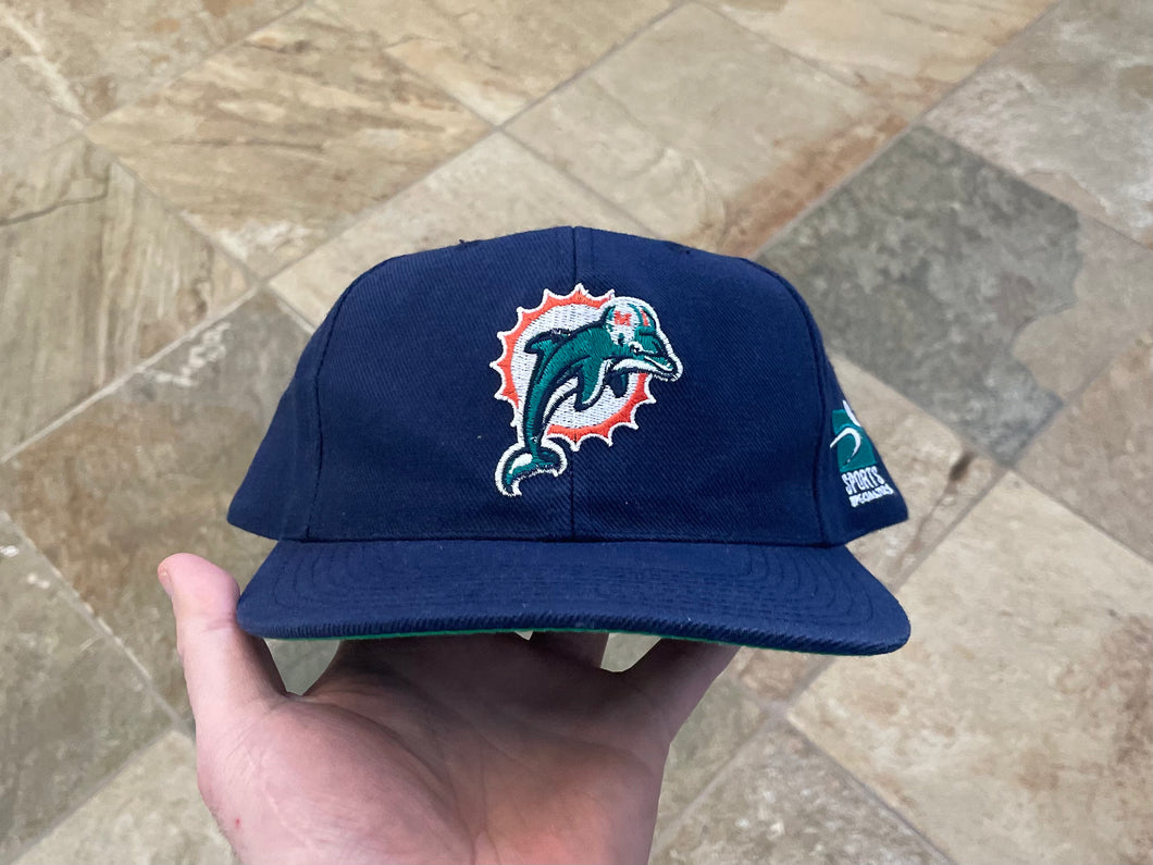 Vintage Miami Dolphins Sports Specialties Plain Logo Snapback Football Hat