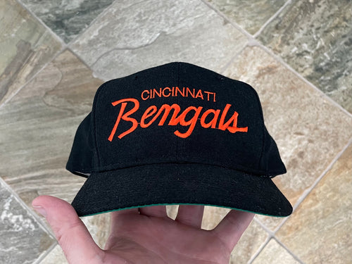 Vintage Cincinnati Bengals Sports Specialties Script Snapback Football Hat