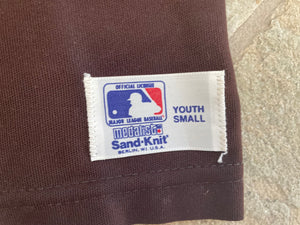 Vintage San Diego Padres Sand Knit Baseball Jersey, Size Youth Small, 8-10