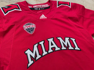 Miami of Ohio RedHawks College Adidas Hockey Jersey, Size 52, XXL