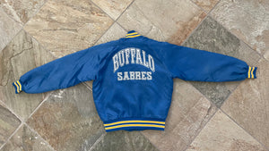 Vintage Buffalo Sabres Chalkline Satin Hockey Jacket, Size Youth Large, 14-16