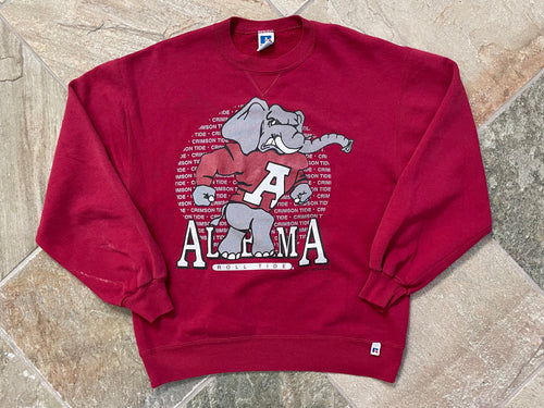 Vintage Alabama Crimson Tide Russell College Sweatshirt, Size Large