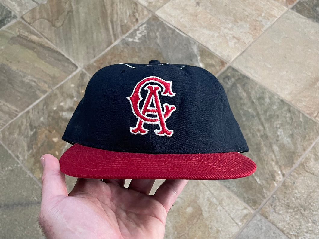 Vintage California Angels Roman Pro Fitted Baseball Hat, Size 6 7/8