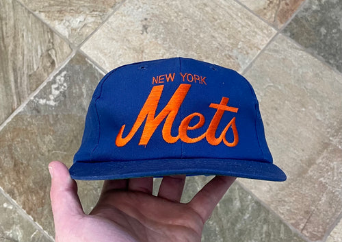 Vintage New York Mets Annco Script Snapback Baseball Hat