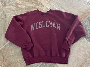 Vintage Wesleyan Cardinals Champion College Sweatshirt, Size Medium