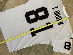 Vintage Oakland Raiders Tim Brown Nike Pro Model Football Jersey, Size 42, Large