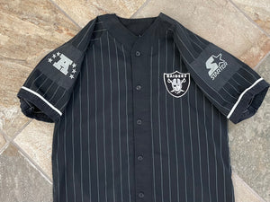 Vintage Los Angeles Raiders Starter Pin Stripe Football Jersey, Size Large