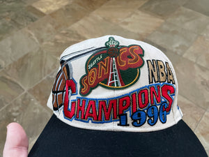 Seattle Super Sonics Vintage 90s Champion Snapback Hat Nba Basketball