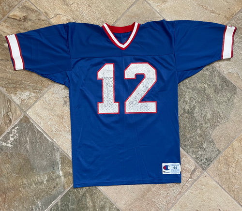 Vintage Buffalo Bills Jim Kelly Champion Football Jersey, Size 44, Large