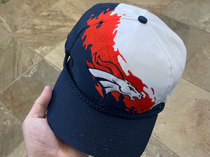 Vintage Denver Broncos Logo 7 Splash Snapback Football Hat