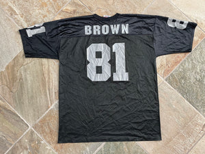 Vintage Oakland Raiders Tim Brown Logo Athletic Football Jersey, Size XL