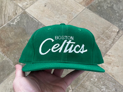 Vintage Boston Celtics Sports Specialties Script Snapback Basketball Hat