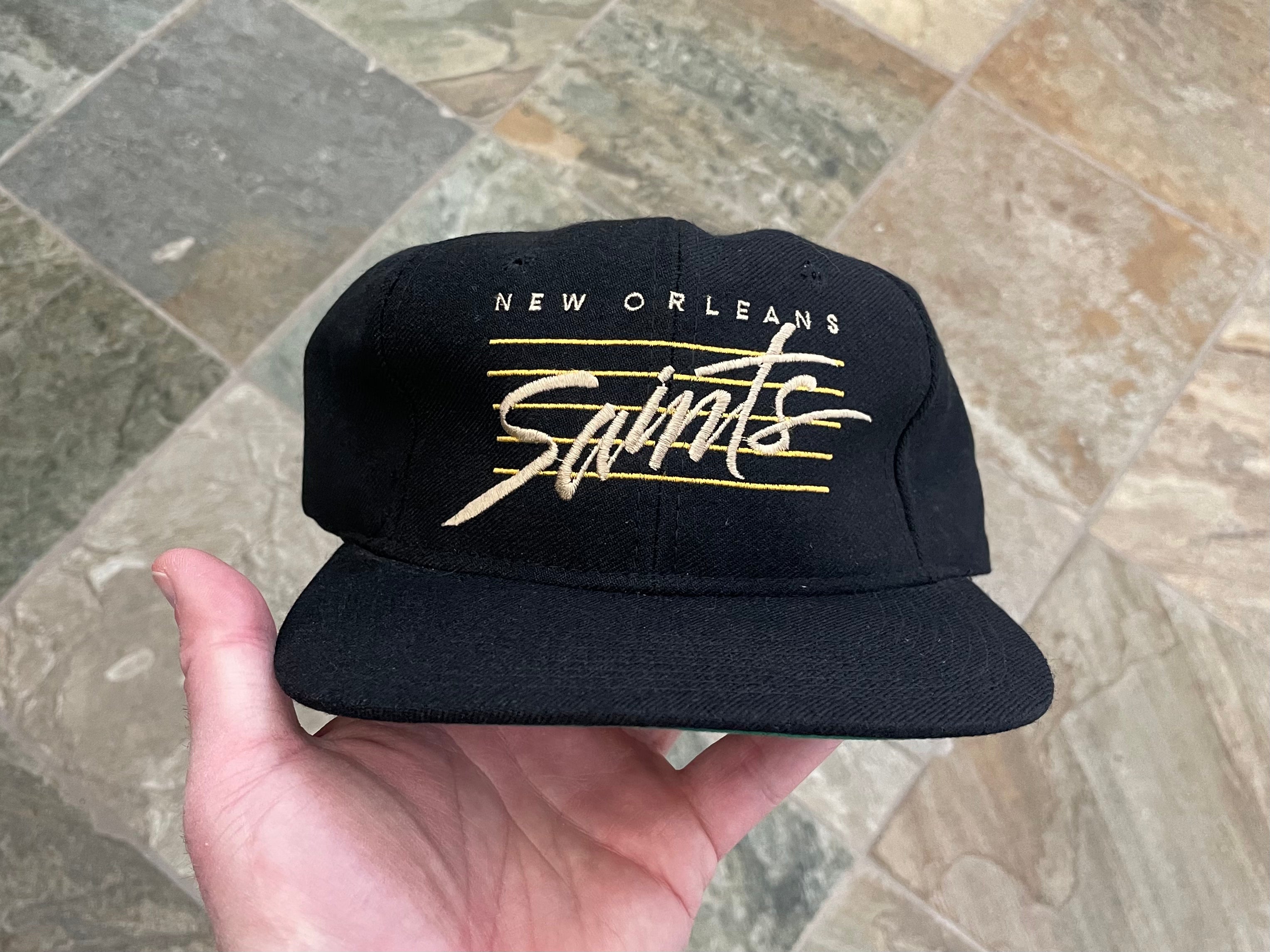 Hot Vintage Drew Pearson New Orleans Saints Bar Script snapback hat