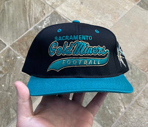 Vintage Sacramento Gold Miners CFL Starter Tailsweep Snapback Football Hat