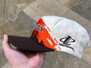 Vintage Cleveland Browns Logo Athletic Splash Snapback Football Hat