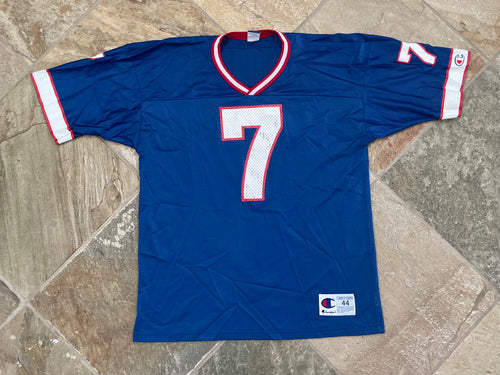 Vintage Buffalo Bills Doug Flutie Champion Football Jersey, Size 44, Large