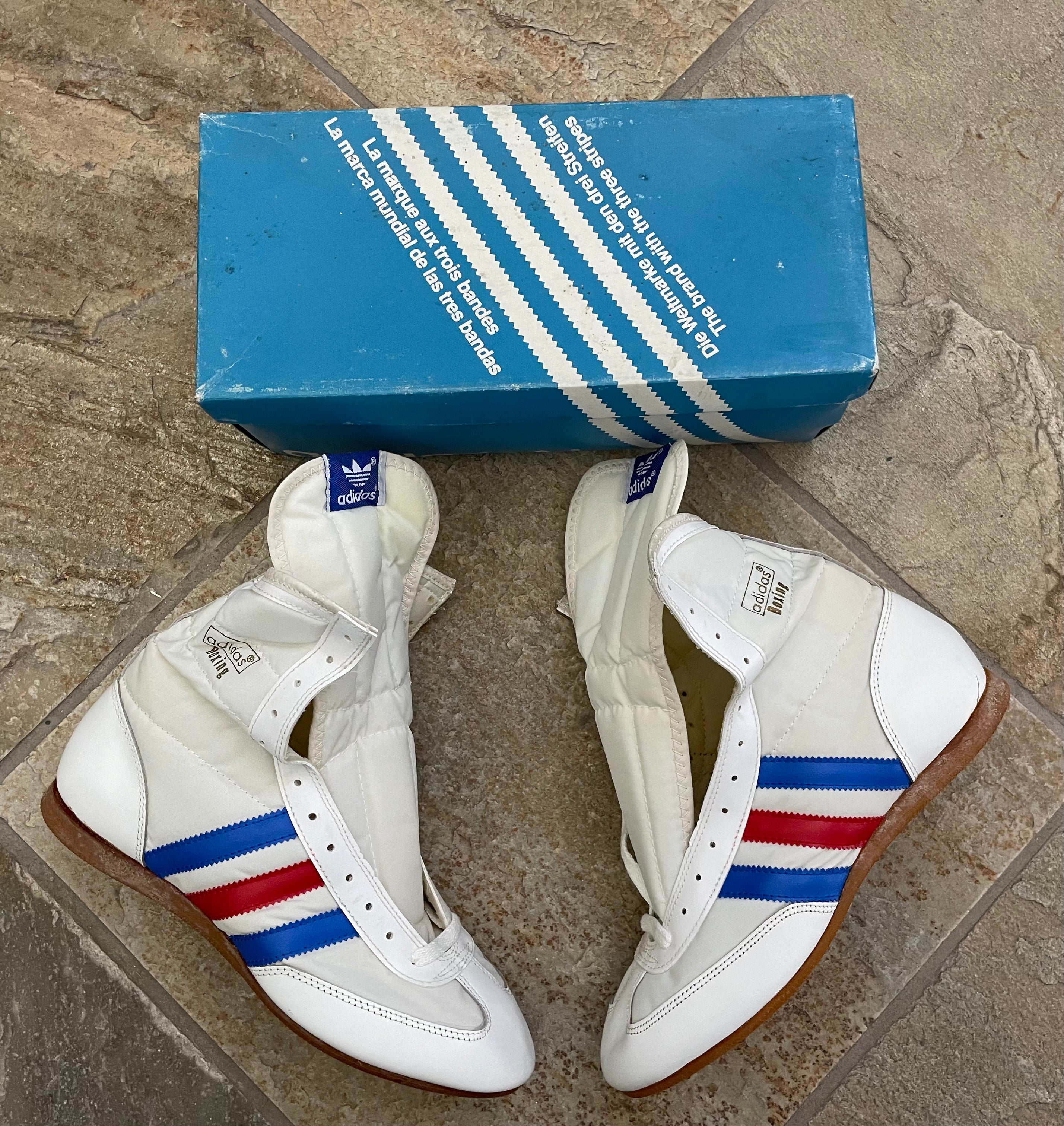 Vintage Adidas Rocky Hi Top Boxing Shoes Size 6.5 Stuck In The 90s Sports