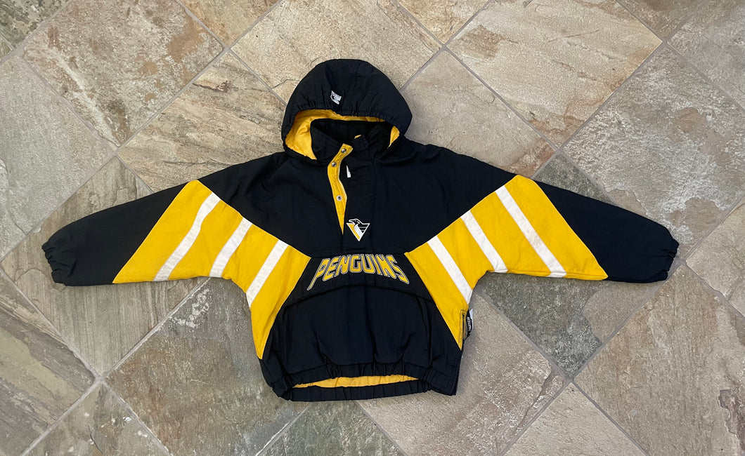 Vintage Pittsburgh Penguins Starter Parka Hockey Jacket, Size Youth Large