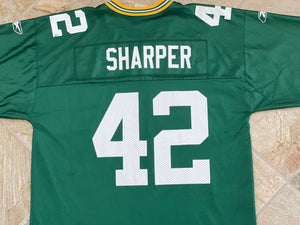 Vintage Green Bay Packers Darren Sharper Reebok Football Jersey, Size Large