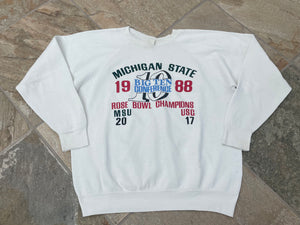 Vintage Michigan State Spartans Rose Bowl Football College Sweatshirt, Size Large