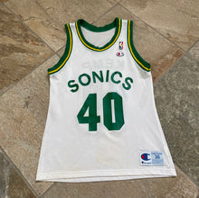 Load image into Gallery viewer, Vintage Seattle SuperSonics Shawn Kemp Champion Basketball Jersey, Size 36, Small