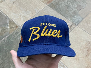 Vintage St. Louis Blues Sports Specialties Script Snapback Hockey Hat