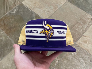 Vintage Minnesota Vikings AJD Superstripe Snapback Football Hat