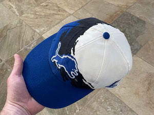 Vintage Detroit Lions Logo Athletic Splash Snapback Football Hat