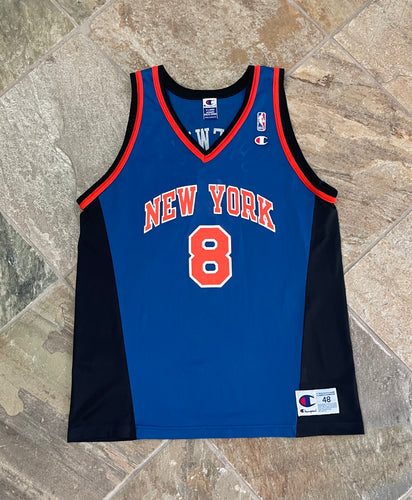 Vintage New York Knicks Latrell Sprewell Champion Basketball Jersey, Size 48, XL