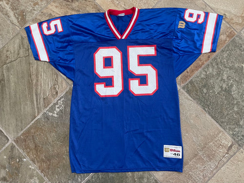 Vintage Buffalo Bills Bryce Paup Wilson Football Jersey, Size 46, Large