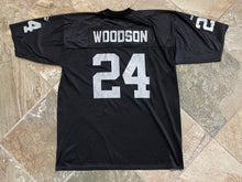 Load image into Gallery viewer, Vintage Oakland Raiders Charles Woodson Puma Football Jersey, Size XL