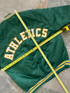 Vintage Oakland Athletics Chalkline Satin Baseball Jacket, Size Medium