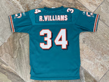 Load image into Gallery viewer, Vintage Miami Dolphins Ricky Williams Reebok Football Jersey, Size Youth Medium, 10-12